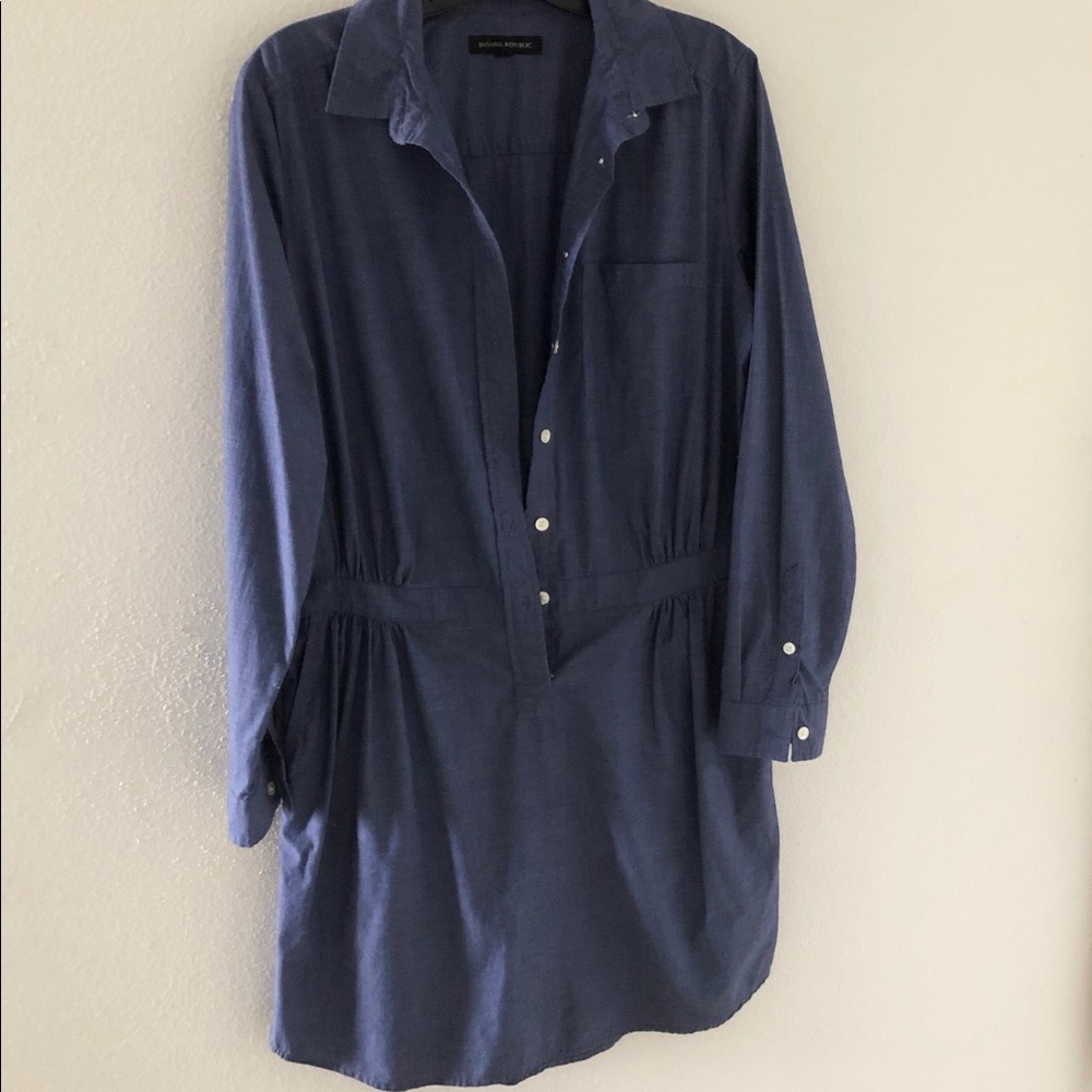 Banana Republic Pleated Shirtdress
